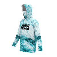 Fournisseur Protection solaire extérieure Pêche en mer Chemise verte à manches longues personnalisée Sweat à capuche de pêche avec masque facial