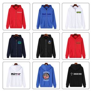 เสื้อฮู้ดดี้ผู้ชายแบบซิปเต็มตัว พิมพ์โลโก้ตามสั่ง ขายส่ง ODM/OEM สำหรับผู้ชายและผู้หญิง - Product Image 3