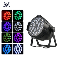 18x18W RGBWAUV 6in1 DMX Control Sound Activated LED Par Light dj Club Stage Lights