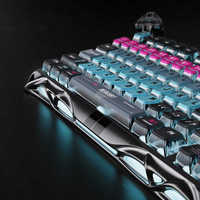 Teclado para Juegos GravaStar Mercury V75 Pro 75% con Cable, Efecto Hall, Gateron Jade, 8KHz, Carbon Rapid Trigger, LKP, SOCD, Aluminio, RGB