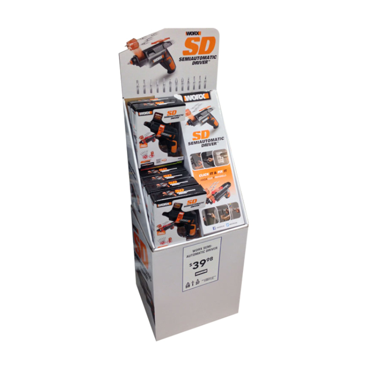 Hot Selling Retail Store Cardboard Display Stand Pet Dog Food Display Stand Paper Display Stand With LCD Screen — view 6