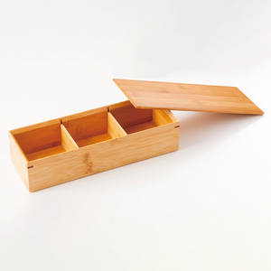 Boîte de service de luxe pour sushis en bambou japonais écologique MANYO, plateau de service pour restaurants, hôtels et traiteurs avec couvercle - Product Image 1