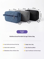 Sac de rangement portable étanche grande capacité pour articles de toilette et cosmétiques, étui à outils pour voyage et usage quotidien, logo personnalisé, OEM, ODM, vente en gros