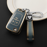 Coque de protection pour clé de voiture en TPU souple de qualité supérieure pour Chevrolet Malibu Buick Excelle XT GT Lacrosse Encore Porte-clés Porte-clés Sac Usine