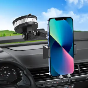 Stent de montagem flexível ajustável para smartphone com braço longo para carro e caminhão com rotação de 360 graus