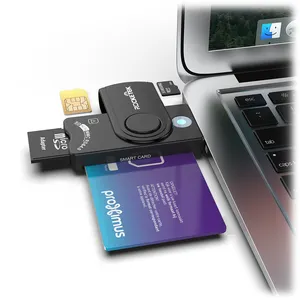 Pembaca Kartu Memori Digital 4 In 1, Usb 3.0 MMC Safe, Pembaca Kartu Multifungsi Nirkabel Android SIM Chip, Pembaca Kartu IC