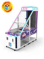 Machine de jeu d'arcade de tir au basket-ball commerciale en gros, à monnayeur, avec système de rédemption de tickets et éclairage RGB