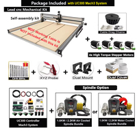 20% de réduction BulkMan3D Lead CNC Kit complet double axe X à entraînement par vis sans fin UC300 Mach3 2.45N.m Moteurs en boucle ouverte pour routeur à bois