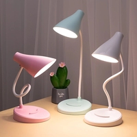 Lampe de bureau pliable à LED rechargeable par USB portable Protection des yeux Atténuation tactile Travail Lecture de livres Bureau Lampes d'éclairage
