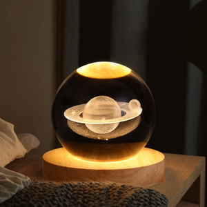 Wholesale Art Crystal Ball <strong>Night</strong> Lamp 3d Decoration Led <strong>Night</strong> <strong>Lights</strong> Desktop 3d <strong>Moon</strong> <strong>Night</strong> <strong>Lights</strong> for Gifts - Product Image 1