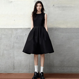 Vestido sin Mangas de Verano, <span class=keywords><strong>Estilo</strong></span> Francés, Corte en A, <span class=keywords><strong>Estilo</strong></span> Hepburn, Elegante para Damas - Product Image 4