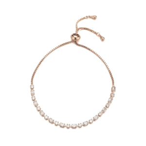 2026 New Arrival Eco-friendly Square and Elongated Zircon Brass Chain Gold <strong>Bracelet</strong> with Adjustable <strong>Drawstring</strong> for Woman Jewelry - Product Image 5