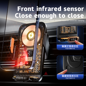 Cargador Inalámbrico para Auto Multifuncional de 66W con Sensor Inteligente y Rotación, Superventas, para <span class=keywords><strong>iPhone</strong></span> 18 17 - Product Image 4