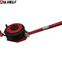 Cric pneumatique triple sac de 3 tonnes, portable, levage rapide avec roues, outil de levage robuste pour réparation en garage