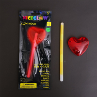 Bâtons lumineux en forme de cœur pour concerts, 1 pièce, en vrac, pour fêtes dans le noir, jouets pour enfants, bâton lumineux