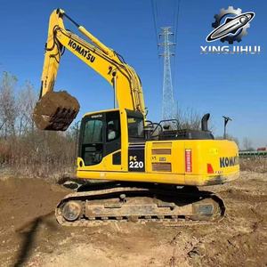 Excavatrice Komatsu PC220 de 22 tonnes, d'occasion, de marque japonaise, moteur Cummins, excavatrice sur chenilles, d'occasion, provenant du Japon. - Product Image 3