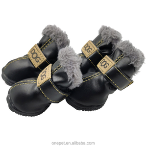 Chaussures d'hiver chaudes pour chiens Bottes de <span class=keywords><strong>neige</strong></span> imperméables Chaussures d'extérieur antidérapantes pour chiens - Product Image 5