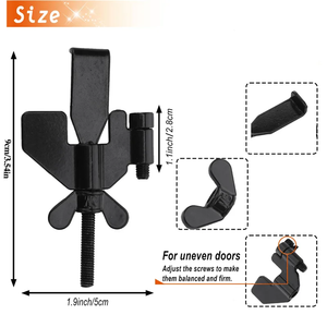 Serrures de verrouillage de voyage pour casier de porte de sécurité à domicile pour une sécurité supplémentaire et une protection de la vie privée Serrure de porte portable - Product Image 5