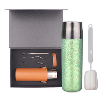 Hong Ling Cadeau de haute qualité 500ml Bouteille d'eau en titane isolée à double paroi pour le sport et l'extérieur