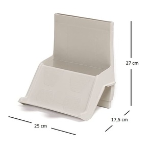 Porta patatine fritte in cartone bianco 8x13x10 cm per asporto fast food - Product Image 2