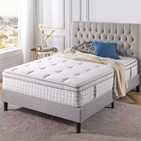 Matelas hybride à ressorts Bonnel/Pocket avec mousse à mémoire de forme, latex naturel, mousse orthopédique, garantie 20 ans, matelas compressé