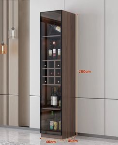 Экологичный винный шкаф-витрина, современный пристенный шкаф для гостиной со стеклянной дверцей, домашний буфет, кухонный шкаф - Product Image 3