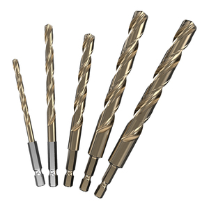 Huhao 6.3mm lục giác xử lý Xoắn khoan bit tốc độ cao thép xoắn bit kim loại lỗ cưa 2206151601 - Product Image 1