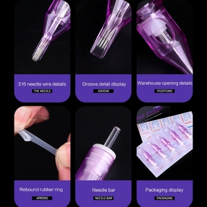 เข็มสักแบบใช้แล้วทิ้ง 10 ชิ้น สำหรับเข็มสักคิ้วปากถาวร - Product Image 2