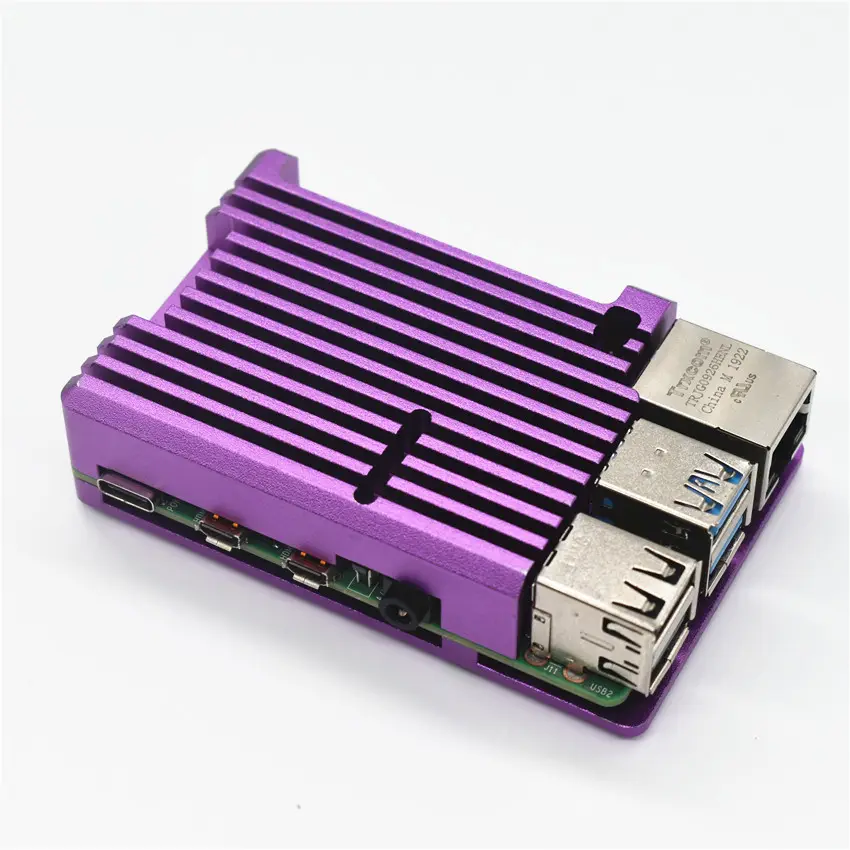 Raspberry Pi 4 Case Aluminium Metal Case housing enclosure Protection shell Passive Cooling Raspberry Pi 4 Armor Case