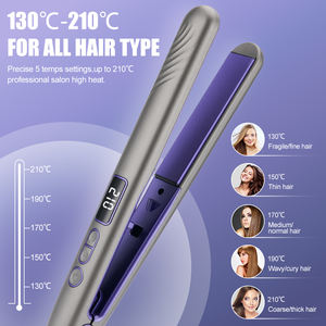 جهاز فرد الشعر الاحترافي للصالونات LED رقمي لوحة مخصصة كهربائية للاستخدام المنزلي بعلامة خاصة - Product Image 3