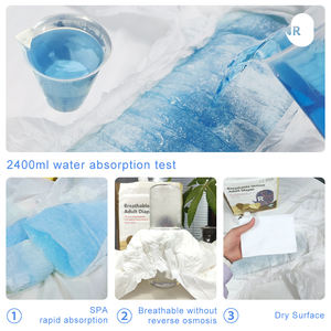 Pannolini per adulti in cotone organico monouso economico con nastro stampato in PP, ad alta capacità di assorbimento per la cura dell'incontinenza - Product Image 6