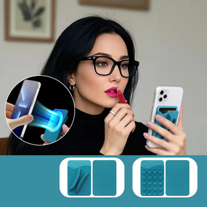 Supporto Magnetico per Telefono Cellulare, <span class=keywords><strong>Porta</strong></span> Carte di Credito in Plastica, <span class=keywords><strong>Porta</strong></span> Carte in Silicone con Ventosa per Specchio e Vetro - Product Image 6