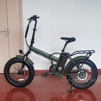 Vélo électrique pliable à batterie lithium 48V 15Ah, 20 pouces, pneus larges, moteur 250W, longue autonomie, promotionnel