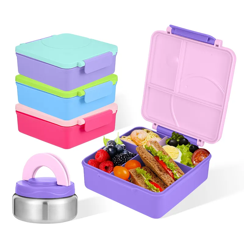 Fornitura di fabbrica prodotti per la casa bambino lunch box per la conservazione cibo bento box di plastica per la scuola all'aperto casa picnic