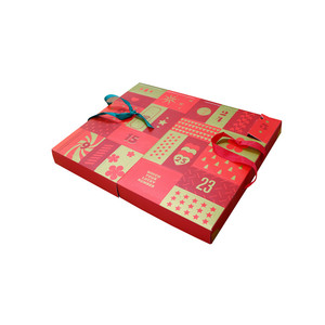 Emballage vide <span class=keywords><strong>de</strong></span> Noël personnalisé <span class=keywords><strong>de</strong></span> 25 jours <span class=keywords><strong>calendrier</strong></span> <span class=keywords><strong>de</strong></span> l'avent jouet <span class=keywords><strong>de</strong></span> bébé souvenir avec ruban pour enfants - Product Image 3