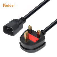 Câble d'alimentation AC C13 avec prise britannique en gros, câble d'alimentation UK vers C13 pour bouilloire, cuiseur à riz, ordinateur et appareils électroménagers