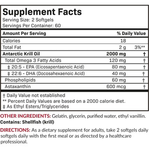 100% saf Premium Antarctic Krill yağı Softgel astaksantin kapsüller <span class=keywords><strong>Omega</strong></span> <span class=keywords><strong>3</strong></span> takviyeleri <span class=keywords><strong>Epa</strong></span> <span class=keywords><strong>Dha</strong></span> fosfolipitler kril yağ kapsülleri - Product Image 4