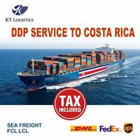 Agent maritime professionnel vers le Costa Rica, service logistique, transitaire Chine vers le port de Limon, fret maritime FCL LCL DDP rapide