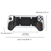 Control de Juego Universal JK03, Gamepad Extensible Inalámbrico con Bluetooth para Teléfonos Móviles Android, Computadoras Portátiles y de Escritorio