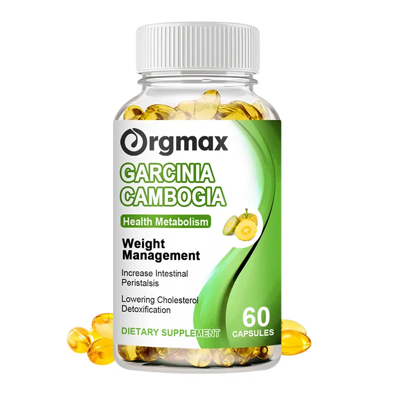 Oem 60 Stuks Verlaging Van Cholesterol Ontgifting Garcinia Cambogia Extract Capsules Voor Gewichtsverlies