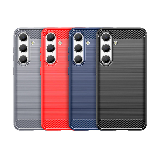 Soft Carbon Fiber Silicone TPU Mobile Cover Case for Meizu Pro 7 Plus