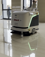 Machine de nettoyage de sols intelligente commerciale, robot industriel extérieur pour le nettoyage, machine de lavage et de balayage intelligente