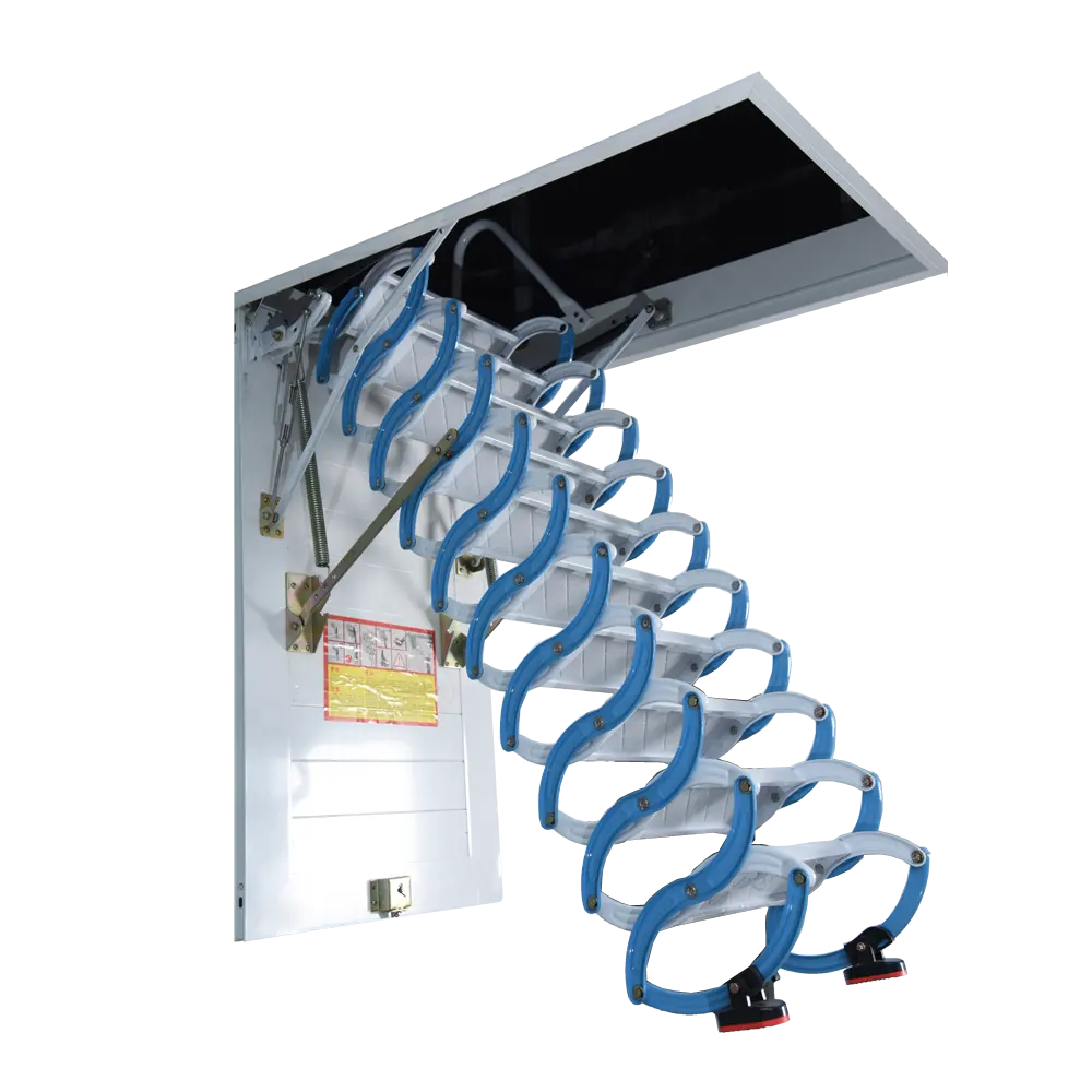 Aluminium Ladders Voor Loft Toegang Telescopische Ladder Blauw Kleur GT-AL01