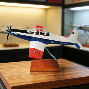 Aereo da addestramento in resina Tongde PC-9, modello di caccia 1/34 da 30 cm con simulazione, dimensioni e logo personalizzabili, oggetto da collezione artistico - Product Image 2