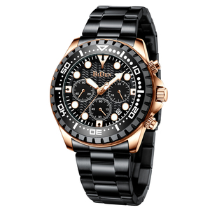 Reloj de Oro de Lujo para Hombre, Marca Superior BIDEN, Resistente al Agua 3ATM, Clásico Dorado Azul 0239-1, Reloj de Pulsera Casual de Negocios para Hombre, Regalos para Hombre - Product Image 2