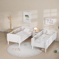 Ensemble de lit simple moderne en bois massif Matilda multifonctionnel pour enfants étudiants école dortoir maison et appartement meubles