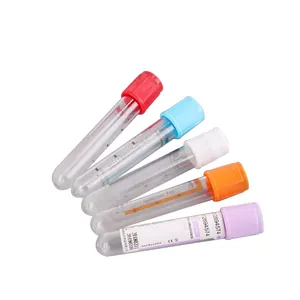 Tabung koleksi darah vakum sampel hewan peliharaan Edta kaca steril sekali pakai medis kualitas tinggi