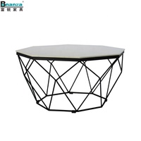 Table latérale de style européen, en acier véritable, unie, avec Train carré