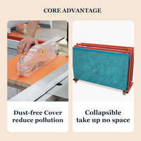 Machine de découpe pour meubles en bois massif mdf, avec piste invisible, petite table coulissante, couverture anti-poussière, sortie d'usine