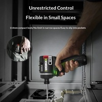 Perceuse sans fil Worx Smart Control WU139, batterie au lithium, petite perceuse à main rechargeable, tournevis réversible sans balais